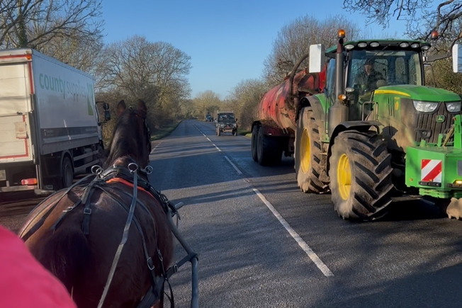 The British Driving Society is addressing road safety for carriage drivers