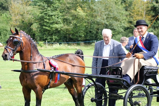 John Chicken of the Stapleford Hackney Stud with trainer and producer Fred Eastwood